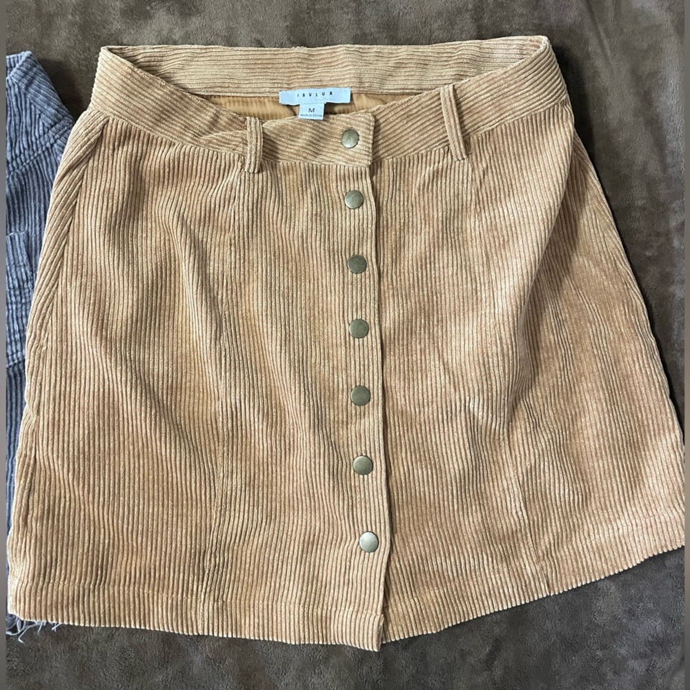 Corduroy Button-Front Bundle - Picture 2 of 5